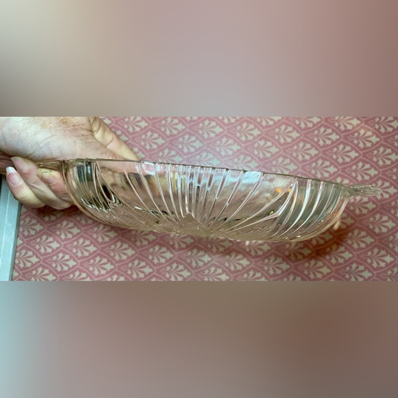 🔥Hazel Atlas Glass Line 573 Clear Fan & Triangle Pattern Pressed Glass🔥Vintage - Picture 4 of 8